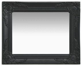 vidaXL Oglindă de perete in stil baroc, negru, 50 x 40 cm