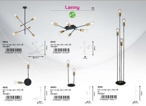 Plafoniera metal design Industrial Lanny 2103 RX