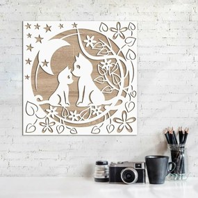DUBLEZ | Decorațiune din lemn pentru casă - Pisică