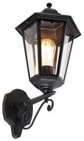 Aplică clasică de perete pentru exterior negru IP44 - Havana Up
