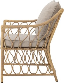 Set fotoliu și taburet din polirattan, L66×H82×W72 cm, „Belluce"