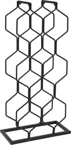 Raft metalic pentru 8 sticle de vin, inaltime 48 cm