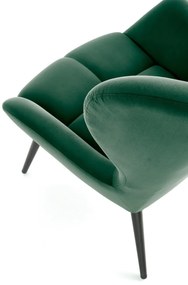 Fotoliu Tyrion velvet verde H91 cm