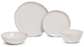 Serviciu de masă 24 buc. din gresie Snow Heart – Bonami Essentials