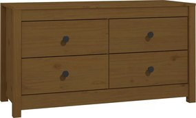 vidaXL Dulap lateral, maro miere, 100x40x54 cm, lemn masiv de pin