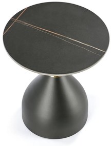Masa de cafea Scalita, neagra/aurie
