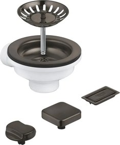 Set de scurgere pentru chiuveta Grohe grafit