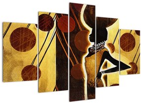 Tablou cu pictură artistică străveche (150x105 cm)