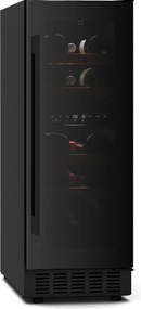 Klarstein Frigider pentru vinuri Velaire sub blat, modern, elegant, protecție UV, zonă dublă, 17 sticle