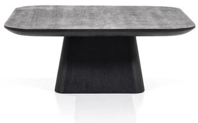 Masuta cafea din lemn de mango Aron 80x80 cm neagra