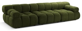 Canapea modulară verde cu tapițerie din țesătură bouclé 282 cm Bellis – Micadoni Home