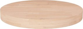 vidaXL Blat de masă rotund, Ø40x4 cm, lemn masiv stejar netratat