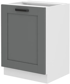 Dulap inferior de bucătărie Lucid 60 D 1F BB (dustgrey + alb). 1045535