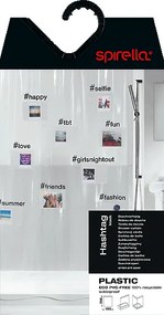 Perdea de duș 180x200 cm Hashtag – Spirella