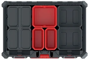 Organizator - AC bridge cu cutii, negru