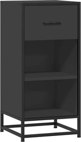 vidaXL Dulap, negru, 35,5x35x76 cm, lemn prelucrat și metal