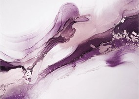 Tablou - Artă fluidă violet (70x50 cm)