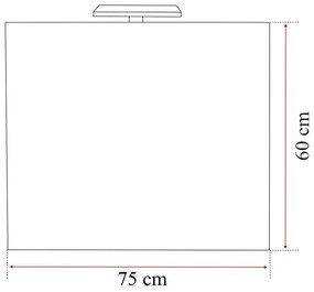 Mobilier complet de baie Bianca Prime 75, culoare Aida nuc