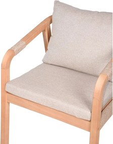 Scaune de grădină în culoare naturală 2 buc. din lemn masiv Bogota – Garden Pleasure