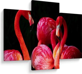 Tablou cu flamengo roșii (90x60 cm)
