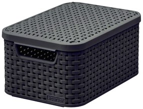 Cutie de depozitare cu capac Curver Style, 6 l, gri