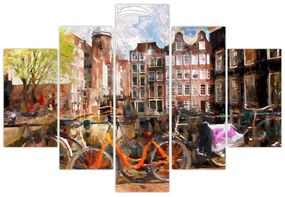 Tablou - Amsterdam, pictură (150x105 cm)