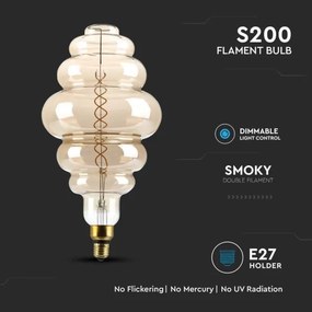 Bec LED dimabil FILAMENT S200 E27/8W/230V 1800K