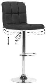 Set scaune tip bar 2buc. Marlon (negru). 1009864