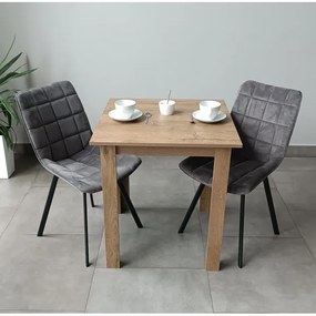 Masă pătrată de sufragerie LEVI stejar sonoma