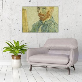 Tablou pe sticlă - Portrait of Vincent van Gogh, reproducere (70x50 cm)
