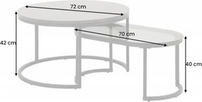 Set de 2 masute design modern Elegance