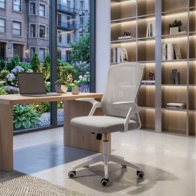 Scaun de birou pentru copii din mesh OFF 433 gri