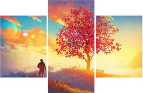 Tablou - casa în deal (90x60 cm)