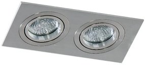 Spot incastrat tavan/plafon CARO 2 S aluminiu