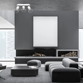 Spot DANTE 3xGU10/25W/230V alb/crom lucios