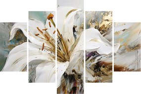 Tablou - Abstracție cu crin (150x105 cm)