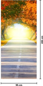 Fototapet pentru ușă - Bolta din coroana cpacilor (95x205cm)