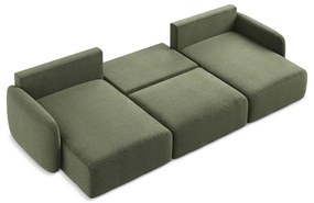 Colțar verde extensibil/cu spațiu de depozitare Kalena – Makamii