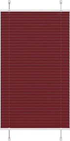 vidaXL Jaluzea plisată Bordeaux Roșu 80x150 cm Lățime țesătură 79,4 cm