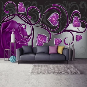 Fototapet - Arta florală - abstract (152,5x104 cm), în 8 de alte dimensiuni noi