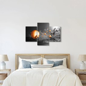 Tabloul bilelor portocalii abstarcte (90x60 cm)