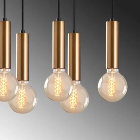 Candelabru TEMPO pe cablu, 10 x E27, 40 W, 230 V, auriu