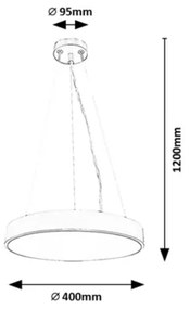 Lustră LED pe cablu TESIA LED/36W/230V 4000K argintiu Rabalux 71040