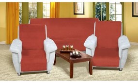 Bellatex Huse pentru canapea Korall micro terracotta, 150 x 200 cm, 2 bucăți 65 x 150 cm