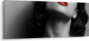 Tablou - Portretul unei femei cu ruj roșu (120x50 cm)