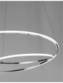 Lustra suspendata LED design modern Viarregio crom