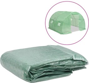 vidaXL Copertină de rezervă pentru seră (9 m²), verde, 300x300x200 cm