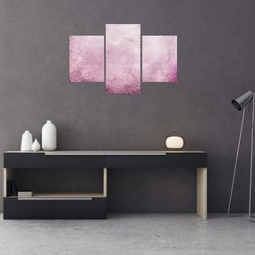 Tablou - Mandala pe zid roz (90x60 cm)