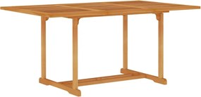 vidaXL Masă de grădină, 150x90x75 cm, lemn masiv de tec