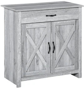 HOMCOM Bufet de Bucatarie Stil Country, Mobilier Multifunctional | Aosom Romania